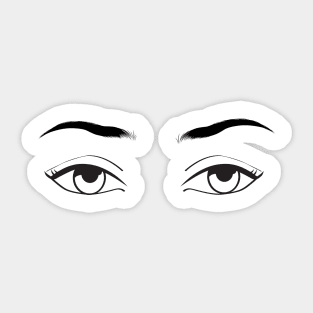 Feminist Eyes Open Sticker